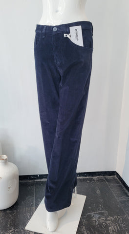 Cordhose, weit (d.blau)