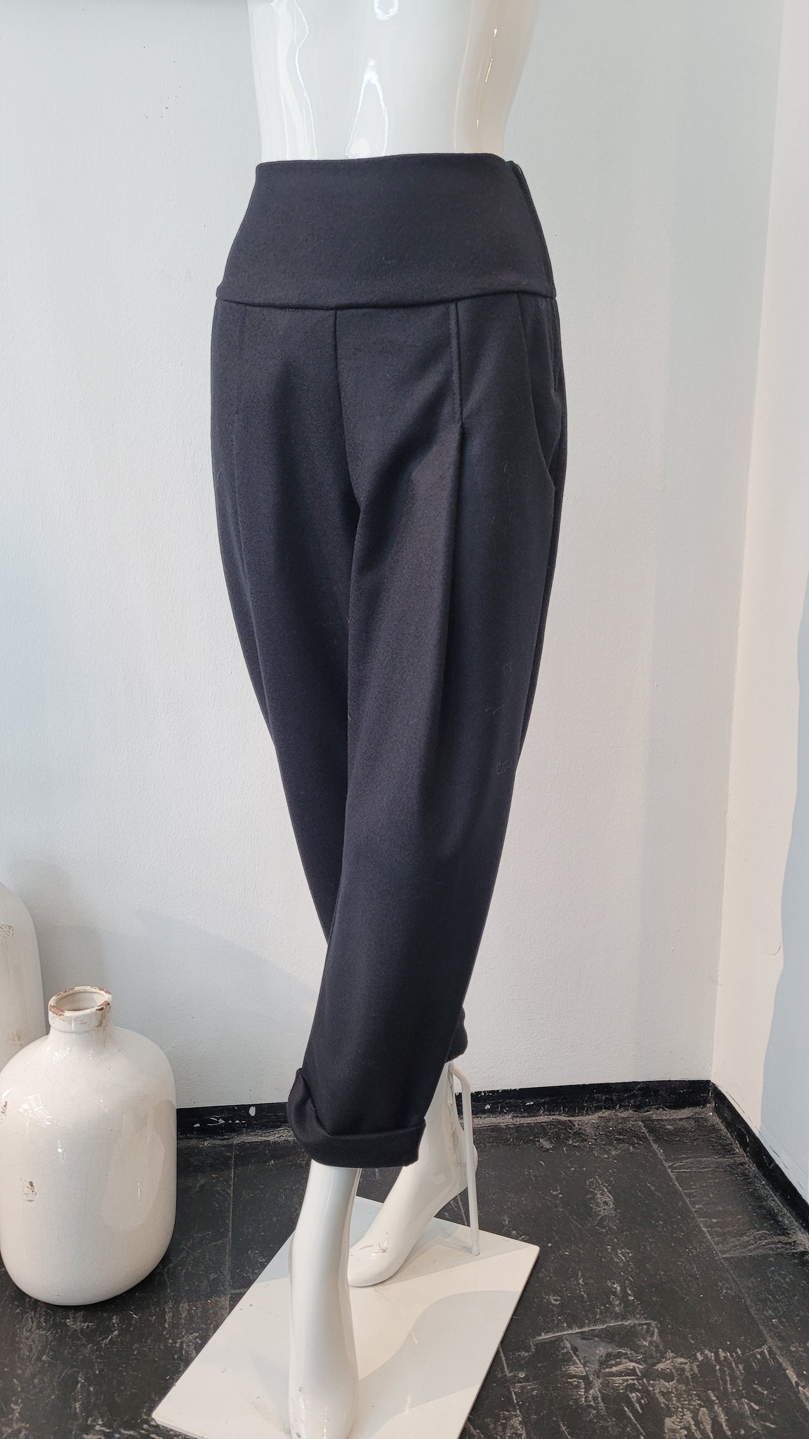 Hose gewasch. Wolle (schw.)