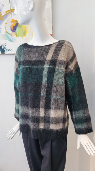 Pulli Grosskaro (grün/schw.)