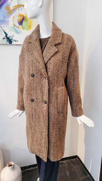 Mantel Fischgrätmuster (Multicol.)