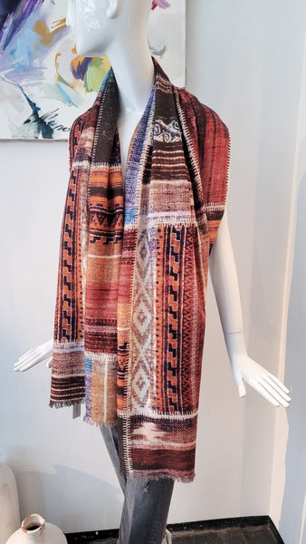 Kaschmirschal m. Print