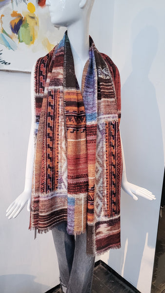 Kaschmirschal m. Print