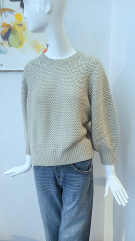 (NEU!) Pulli in Kaschmir/Seide (salbeigrün)