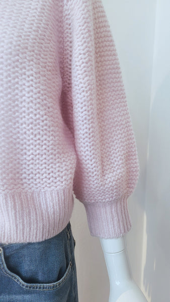 Pulli in Kaschmir/Seide (zartrosé)