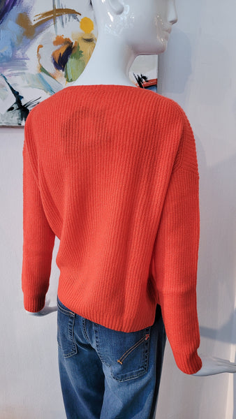 Pulli in Kaschmir/Seide (orange)
