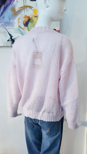 Cardigan in Kaschmir/Seide overs. (zartrosé)