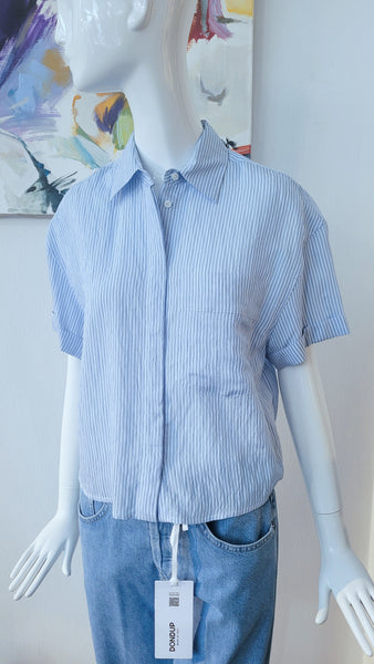 Bluse gestreift (blau)