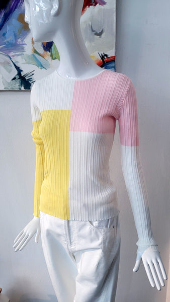 Pulli Rippenstrick (Pastells)