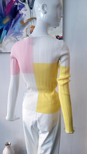 Pulli Rippenstrick (Pastells)
