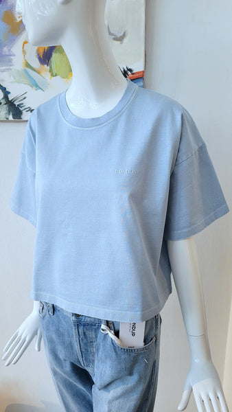 Shirt mit Vintage-Details  (blau)