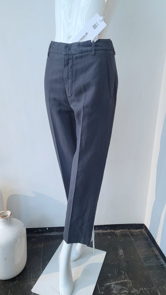 Lässige Hose in Leinen/Lyocell (marine)