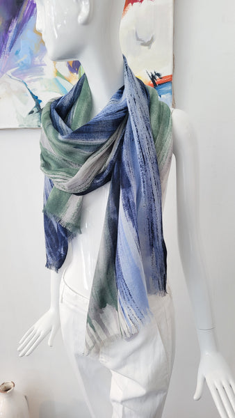 Tuch (blau/ grün)