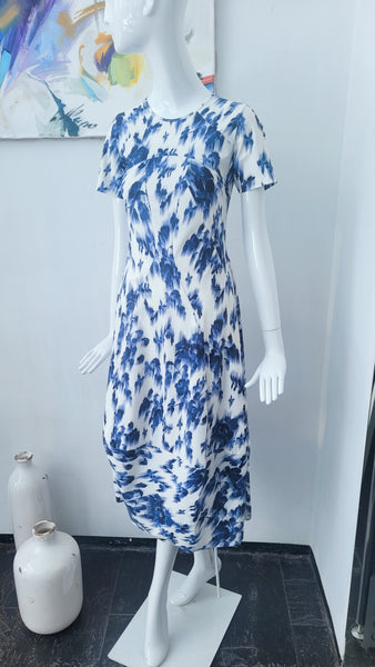 High-Tech Kleid (blau-weiß)(-30%)