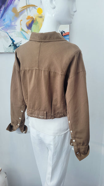 Jacke kurz overs. (tabak) (-30%)
