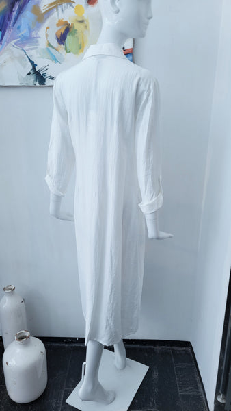 Hemdkleid asymetr. (weiß)