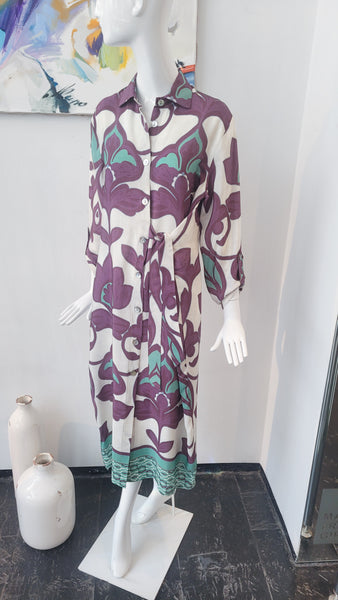 Hemdkleid fiessend, mit Bodüre