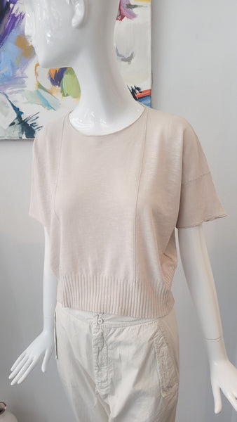 Pulli Feinstrick kurz (beige)