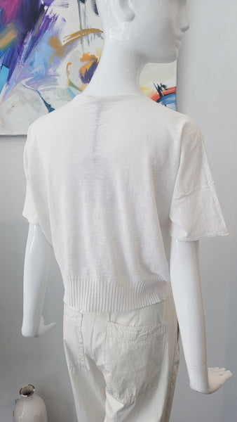 Pulli Feinstrick kurz (weiss)