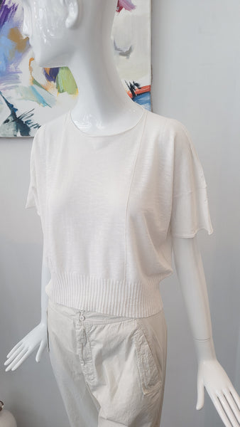 Pulli Feinstrick kurz (weiss)