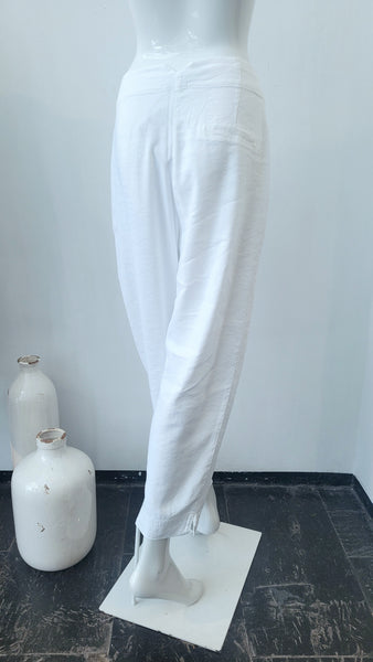 Hose in Leinenmix (weiss)