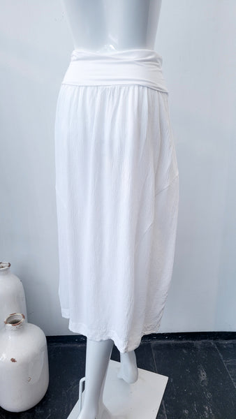 Rock gecrashte Viscose (weiß)