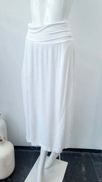Rock gecrashte Viscose (weiß)