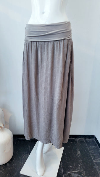 Rock gecrashte Viscose (hellgrün/taupe)