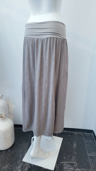 Rock gecrashte Viscose (hellgrün/taupe)