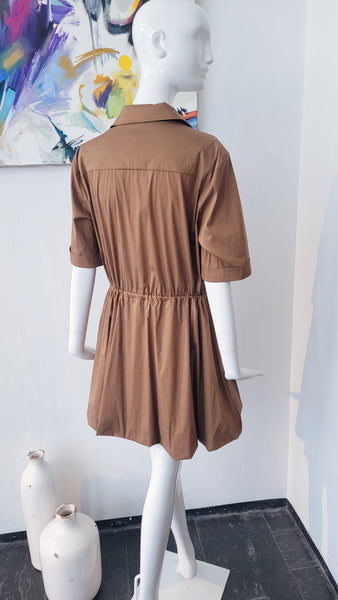 Kurzes Hemdkleid (karamel)