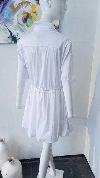 Kurzes Hemdkleid (weiss)