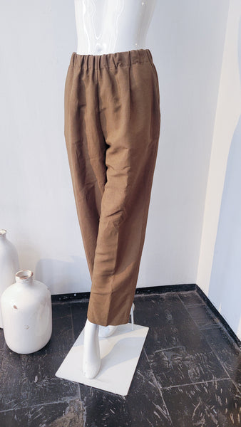 Hose Leinenmix (braun)