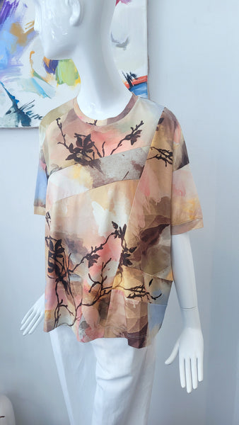 T-Shirt Allover-Print, overs.(-30%)