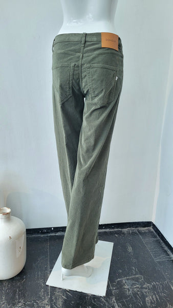 Feincordhose, weites Bein (grün)