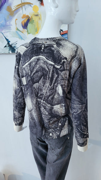 Baumwollpulli mit Print