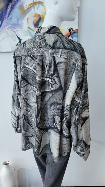 Bluse mit Print