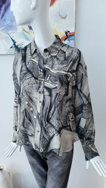 Bluse mit Print