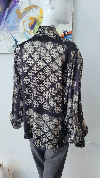 Bluse mit Mosaikprint