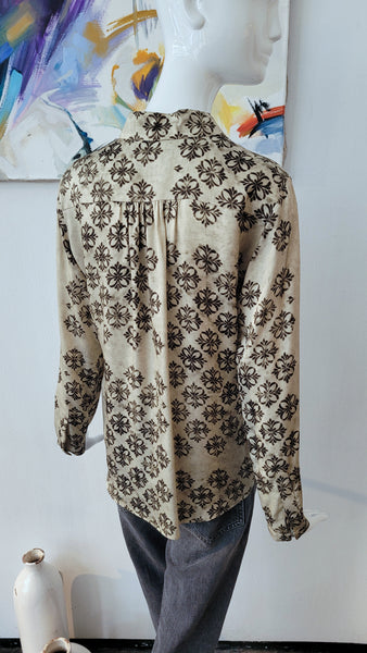 Bluse mit Mosaikprint