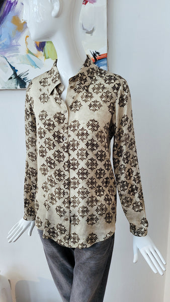 Bluse mit Mosaikprint