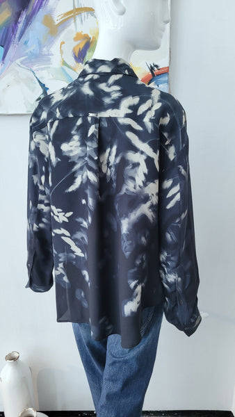 Bluse mit Print (blau-mix)