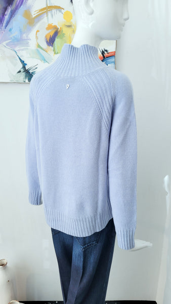 Leichter Pulli mit Kaschmir (eisblau)