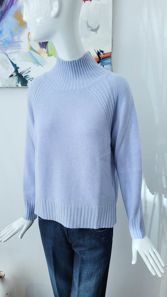 Leichter Pulli mit Kaschmir (eisblau)