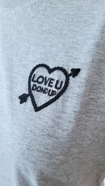 Shirt bestickt (grau mel.)