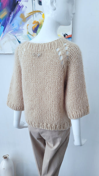 Pulli handgestrickt (natur)