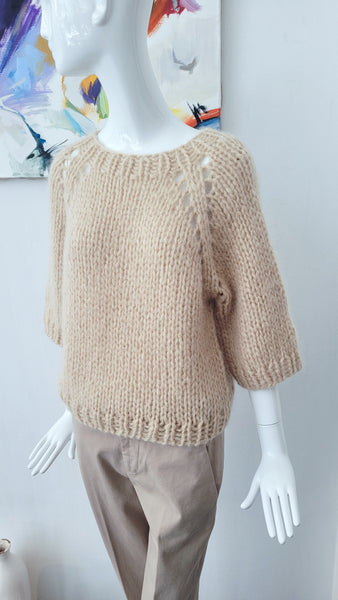 Pulli handgestrickt (natur)
