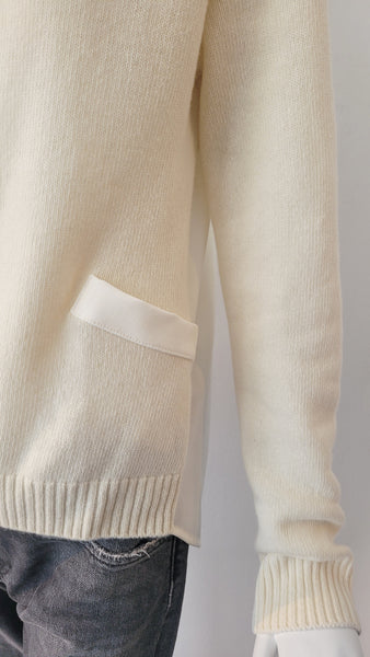 Pulli Troyer mit Stoffrücken