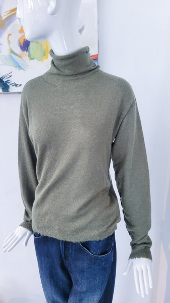 Pulli mit Kante , leicht (grün)