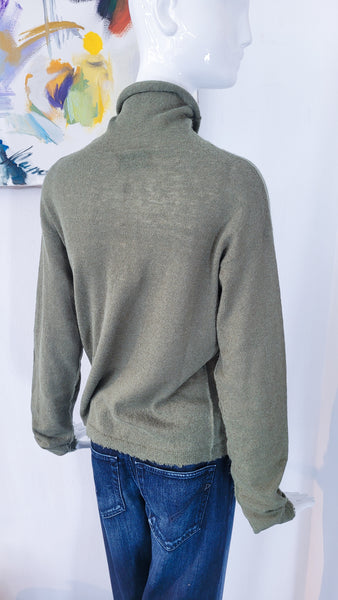 Pulli mit Kante , leicht (grün)