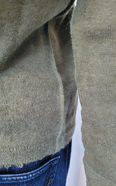 Pulli mit Kante , leicht (grün)