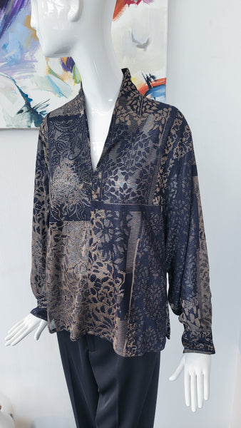 Bluse mit Lurex